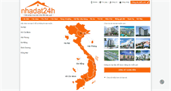 Desktop Screenshot of nhadat24h.com