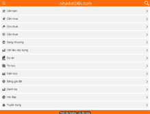 Tablet Screenshot of nhadat24h.com